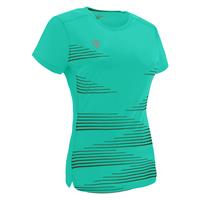 Irma Shirt Dame TRQ/BLK XL Teknisk løpe t-skjorte til dame