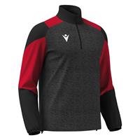 Cuzco Training 1/4 Zip Top BLK/RED XXL Teknisk treningsgenser - Unisex