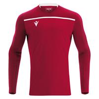 Deneb Shirt Longsleeve RED/WHT 3XL Teknisk spillertrøye med lang arm